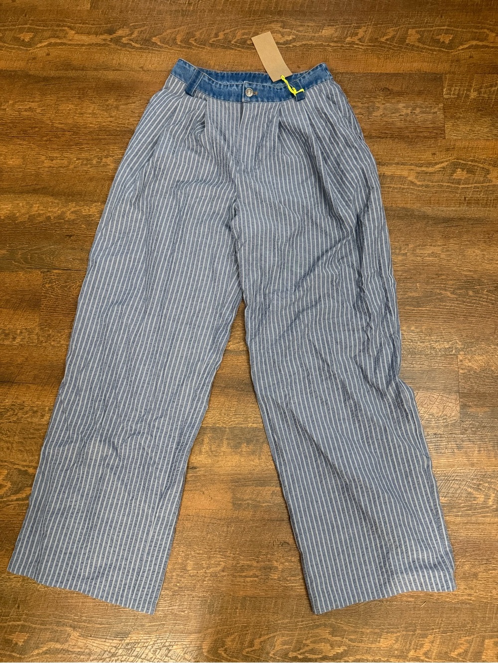 Light Índigo Denim Waistband Pants - Picture 3 of 7